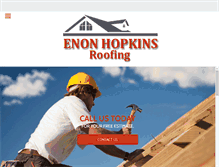 Tablet Screenshot of enonhopkinsroof.com